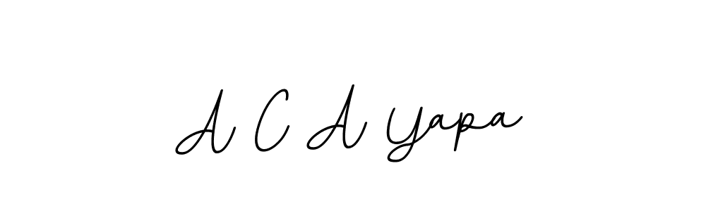 Also we have A C A Yapa name is the best signature style. Create professional handwritten signature collection using BallpointsItalic-DORy9 autograph style. A C A Yapa signature style 11 images and pictures png