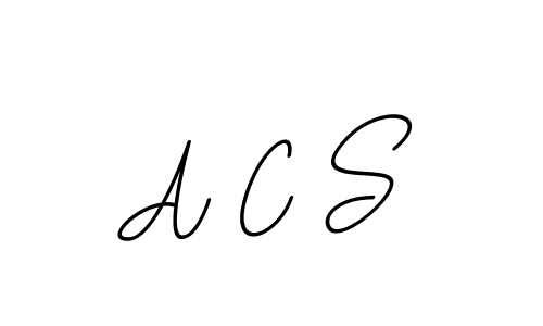 Create a beautiful signature design for name A C S. With this signature (BallpointsItalic-DORy9) fonts, you can make a handwritten signature for free. A C S signature style 11 images and pictures png