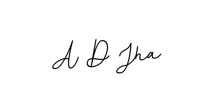 Create a beautiful signature design for name A D Jha. With this signature (BallpointsItalic-DORy9) fonts, you can make a handwritten signature for free. A D Jha signature style 11 images and pictures png
