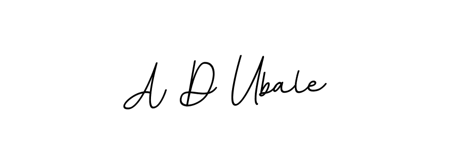 Use a signature maker to create a handwritten signature online. With this signature software, you can design (BallpointsItalic-DORy9) your own signature for name A D Ubale. A D Ubale signature style 11 images and pictures png