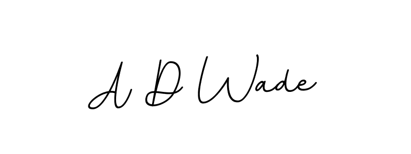 Create a beautiful signature design for name A D Wade. With this signature (BallpointsItalic-DORy9) fonts, you can make a handwritten signature for free. A D Wade signature style 11 images and pictures png