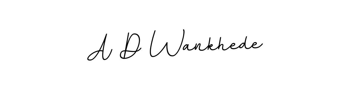 The best way (BallpointsItalic-DORy9) to make a short signature is to pick only two or three words in your name. The name A D Wankhede include a total of six letters. For converting this name. A D Wankhede signature style 11 images and pictures png