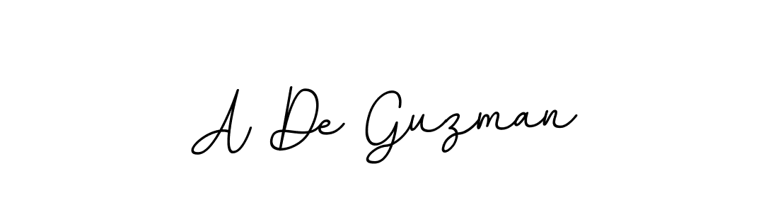 How to make A De Guzman name signature. Use BallpointsItalic-DORy9 style for creating short signs online. This is the latest handwritten sign. A De Guzman signature style 11 images and pictures png