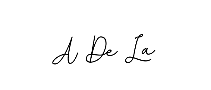 Also we have A De La name is the best signature style. Create professional handwritten signature collection using BallpointsItalic-DORy9 autograph style. A De La signature style 11 images and pictures png