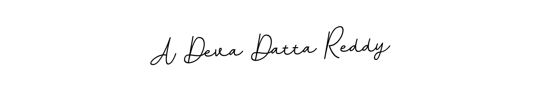 The best way (BallpointsItalic-DORy9) to make a short signature is to pick only two or three words in your name. The name A Deva Datta Reddy include a total of six letters. For converting this name. A Deva Datta Reddy signature style 11 images and pictures png