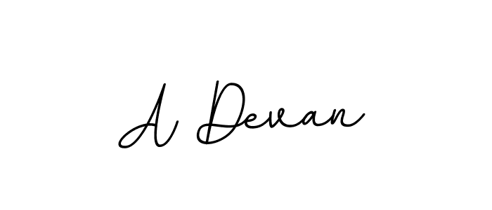 Use a signature maker to create a handwritten signature online. With this signature software, you can design (BallpointsItalic-DORy9) your own signature for name A Devan. A Devan signature style 11 images and pictures png