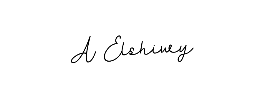 Make a beautiful signature design for name A Elshiwy. With this signature (BallpointsItalic-DORy9) style, you can create a handwritten signature for free. A Elshiwy signature style 11 images and pictures png
