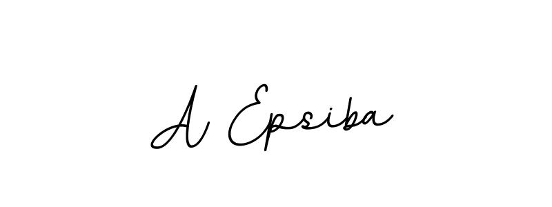 Create a beautiful signature design for name A Epsiba. With this signature (BallpointsItalic-DORy9) fonts, you can make a handwritten signature for free. A Epsiba signature style 11 images and pictures png