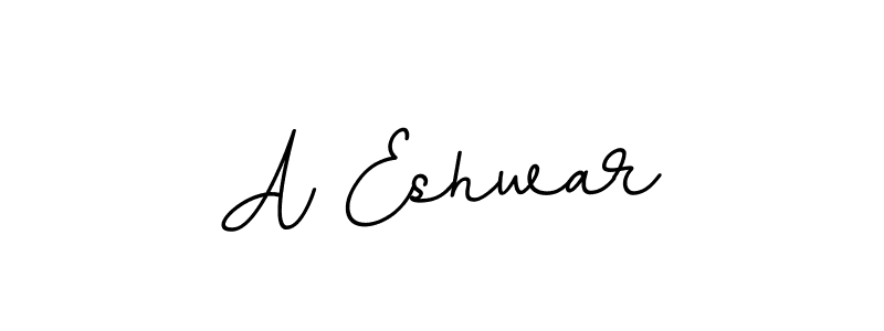Make a beautiful signature design for name A Eshwar. With this signature (BallpointsItalic-DORy9) style, you can create a handwritten signature for free. A Eshwar signature style 11 images and pictures png