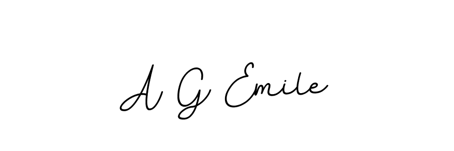 This is the best signature style for the A G Emile name. Also you like these signature font (BallpointsItalic-DORy9). Mix name signature. A G Emile signature style 11 images and pictures png