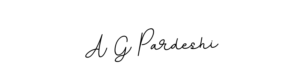 A G Pardeshi stylish signature style. Best Handwritten Sign (BallpointsItalic-DORy9) for my name. Handwritten Signature Collection Ideas for my name A G Pardeshi. A G Pardeshi signature style 11 images and pictures png