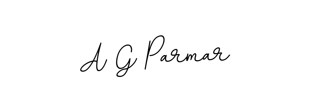 How to make A G Parmar name signature. Use BallpointsItalic-DORy9 style for creating short signs online. This is the latest handwritten sign. A G Parmar signature style 11 images and pictures png