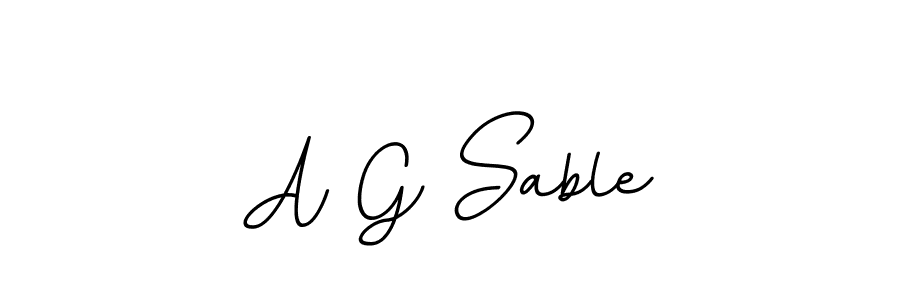 The best way (BallpointsItalic-DORy9) to make a short signature is to pick only two or three words in your name. The name A G Sable include a total of six letters. For converting this name. A G Sable signature style 11 images and pictures png