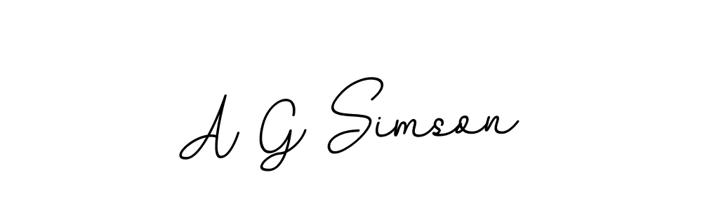 How to make A G Simson signature? BallpointsItalic-DORy9 is a professional autograph style. Create handwritten signature for A G Simson name. A G Simson signature style 11 images and pictures png