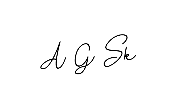 You should practise on your own different ways (BallpointsItalic-DORy9) to write your name (A G Sk) in signature. don't let someone else do it for you. A G Sk signature style 11 images and pictures png