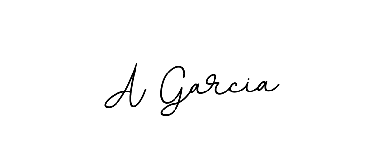 Use a signature maker to create a handwritten signature online. With this signature software, you can design (BallpointsItalic-DORy9) your own signature for name A Garcia. A Garcia signature style 11 images and pictures png