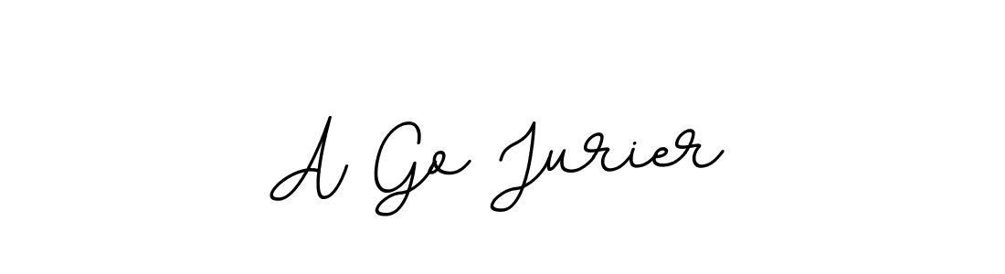 How to make A Go Jurier name signature. Use BallpointsItalic-DORy9 style for creating short signs online. This is the latest handwritten sign. A Go Jurier signature style 11 images and pictures png