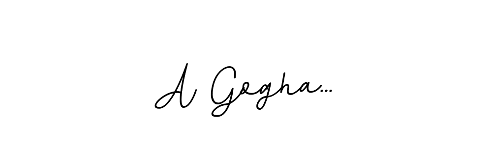Create a beautiful signature design for name A Gogha.... With this signature (BallpointsItalic-DORy9) fonts, you can make a handwritten signature for free. A Gogha... signature style 11 images and pictures png