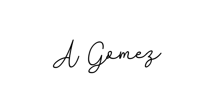 This is the best signature style for the A Gomez name. Also you like these signature font (BallpointsItalic-DORy9). Mix name signature. A Gomez signature style 11 images and pictures png