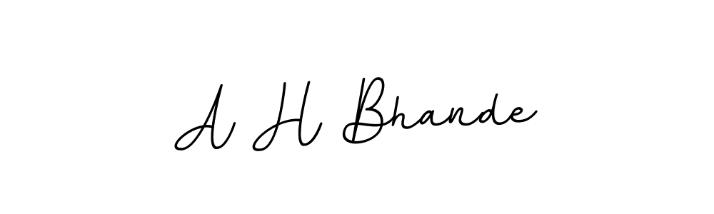 How to make A H Bhande signature? BallpointsItalic-DORy9 is a professional autograph style. Create handwritten signature for A H Bhande name. A H Bhande signature style 11 images and pictures png