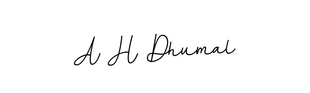 How to make A H Dhumal signature? BallpointsItalic-DORy9 is a professional autograph style. Create handwritten signature for A H Dhumal name. A H Dhumal signature style 11 images and pictures png