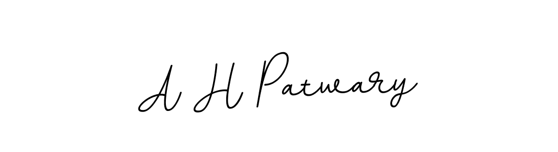 Create a beautiful signature design for name A H Patwary. With this signature (BallpointsItalic-DORy9) fonts, you can make a handwritten signature for free. A H Patwary signature style 11 images and pictures png