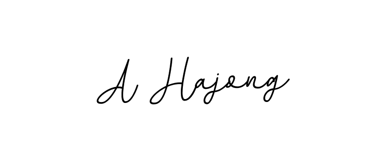 Use a signature maker to create a handwritten signature online. With this signature software, you can design (BallpointsItalic-DORy9) your own signature for name A Hajong. A Hajong signature style 11 images and pictures png