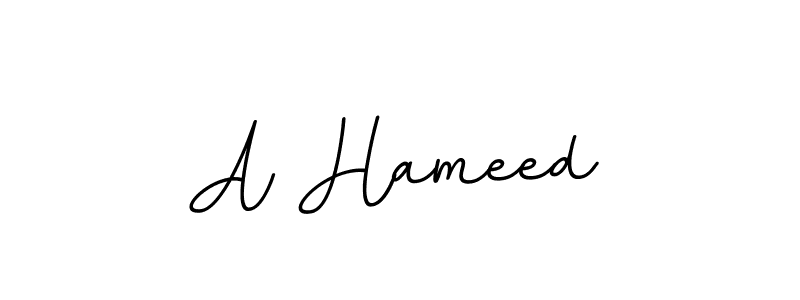 Make a beautiful signature design for name A Hameed. With this signature (BallpointsItalic-DORy9) style, you can create a handwritten signature for free. A Hameed signature style 11 images and pictures png