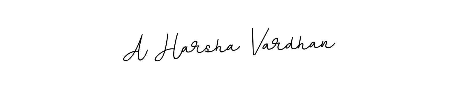 Design your own signature with our free online signature maker. With this signature software, you can create a handwritten (BallpointsItalic-DORy9) signature for name A Harsha Vardhan. A Harsha Vardhan signature style 11 images and pictures png