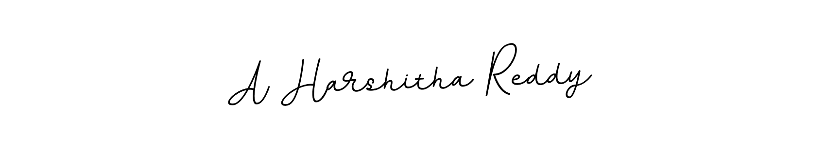 You should practise on your own different ways (BallpointsItalic-DORy9) to write your name (A Harshitha Reddy) in signature. don't let someone else do it for you. A Harshitha Reddy signature style 11 images and pictures png