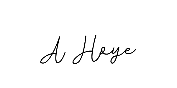Use a signature maker to create a handwritten signature online. With this signature software, you can design (BallpointsItalic-DORy9) your own signature for name A Hoye. A Hoye signature style 11 images and pictures png