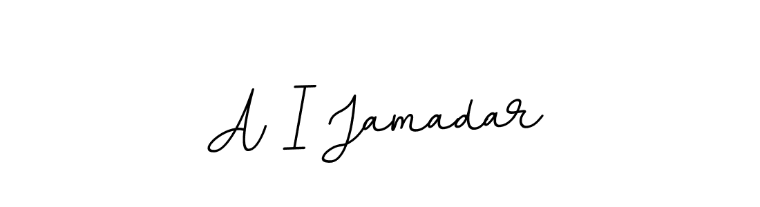 How to make A I Jamadar name signature. Use BallpointsItalic-DORy9 style for creating short signs online. This is the latest handwritten sign. A I Jamadar signature style 11 images and pictures png