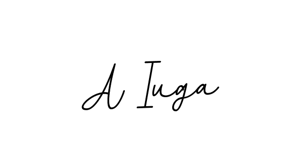 You should practise on your own different ways (BallpointsItalic-DORy9) to write your name (A Iuga) in signature. don't let someone else do it for you. A Iuga signature style 11 images and pictures png