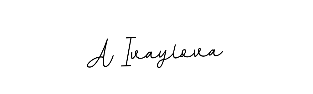 How to make A Ivaylova name signature. Use BallpointsItalic-DORy9 style for creating short signs online. This is the latest handwritten sign. A Ivaylova signature style 11 images and pictures png