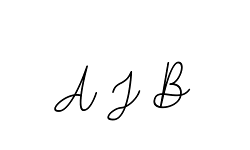 Create a beautiful signature design for name A J B. With this signature (BallpointsItalic-DORy9) fonts, you can make a handwritten signature for free. A J B signature style 11 images and pictures png