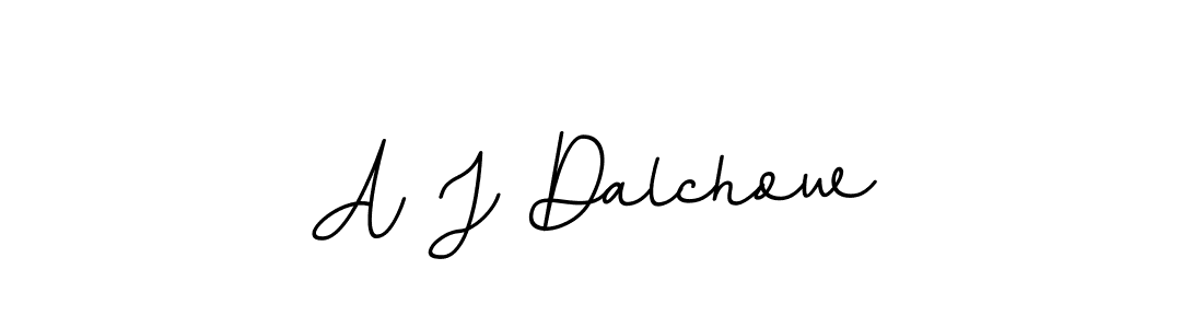 Make a beautiful signature design for name A J Dalchow. With this signature (BallpointsItalic-DORy9) style, you can create a handwritten signature for free. A J Dalchow signature style 11 images and pictures png