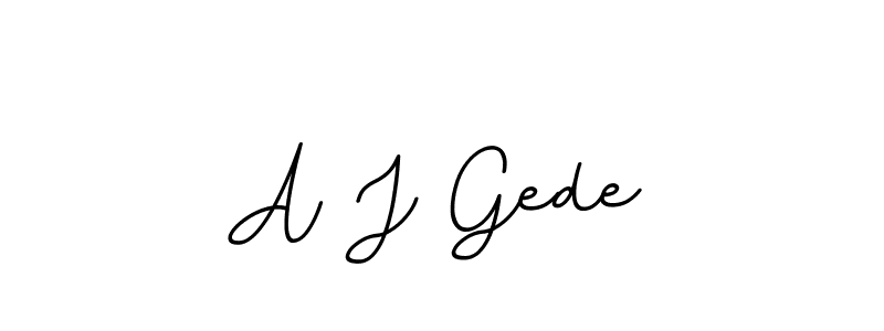 This is the best signature style for the A J Gede name. Also you like these signature font (BallpointsItalic-DORy9). Mix name signature. A J Gede signature style 11 images and pictures png