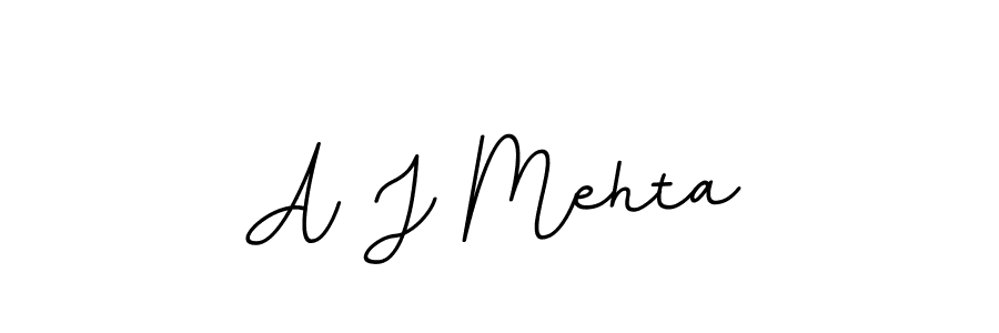 The best way (BallpointsItalic-DORy9) to make a short signature is to pick only two or three words in your name. The name A J Mehta include a total of six letters. For converting this name. A J Mehta signature style 11 images and pictures png