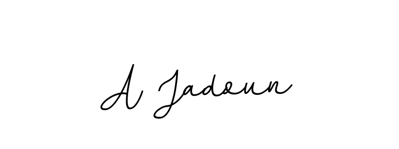 Design your own signature with our free online signature maker. With this signature software, you can create a handwritten (BallpointsItalic-DORy9) signature for name A Jadoun. A Jadoun signature style 11 images and pictures png