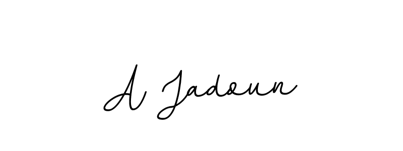 Design your own signature with our free online signature maker. With this signature software, you can create a handwritten (BallpointsItalic-DORy9) signature for name A Jadoun. A Jadoun signature style 11 images and pictures png