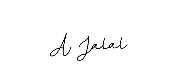 Create a beautiful signature design for name A Jalal. With this signature (BallpointsItalic-DORy9) fonts, you can make a handwritten signature for free. A Jalal signature style 11 images and pictures png