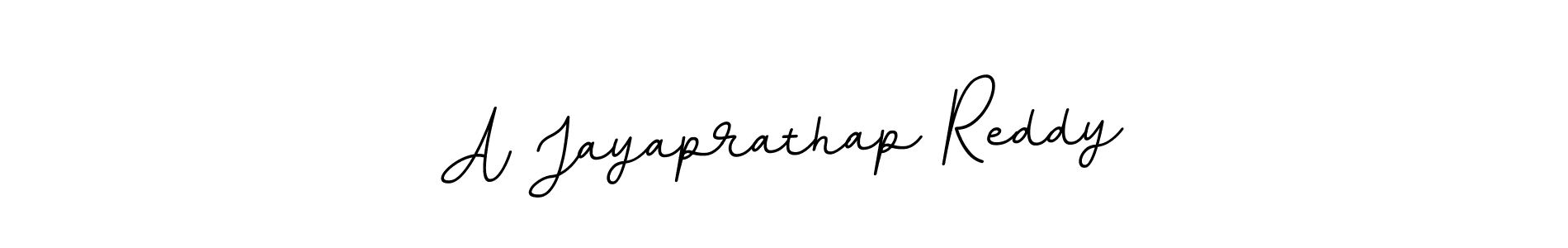 Make a beautiful signature design for name A Jayaprathap Reddy. With this signature (BallpointsItalic-DORy9) style, you can create a handwritten signature for free. A Jayaprathap Reddy signature style 11 images and pictures png