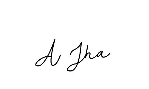 A Jha stylish signature style. Best Handwritten Sign (BallpointsItalic-DORy9) for my name. Handwritten Signature Collection Ideas for my name A Jha. A Jha signature style 11 images and pictures png