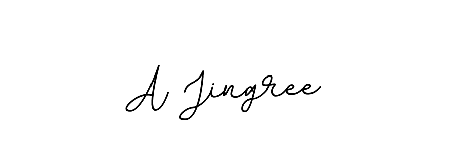 Create a beautiful signature design for name A Jingree. With this signature (BallpointsItalic-DORy9) fonts, you can make a handwritten signature for free. A Jingree signature style 11 images and pictures png