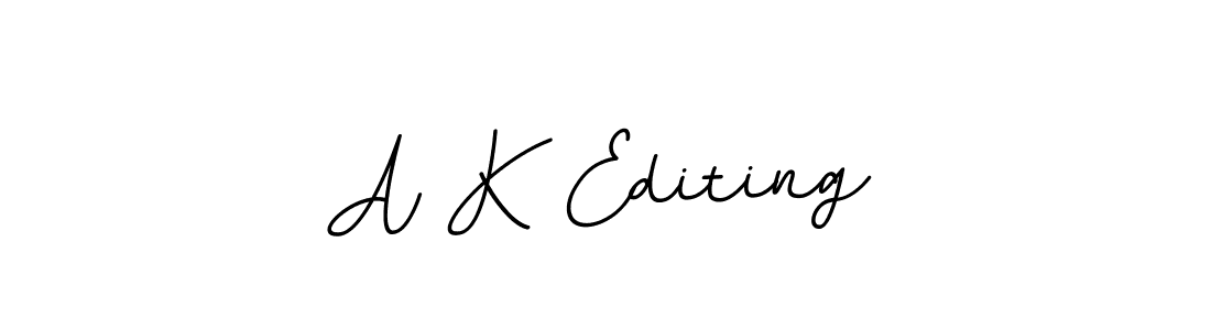 How to make A K Editing name signature. Use BallpointsItalic-DORy9 style for creating short signs online. This is the latest handwritten sign. A K Editing signature style 11 images and pictures png