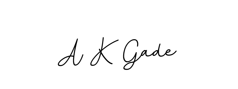 Create a beautiful signature design for name A K Gade. With this signature (BallpointsItalic-DORy9) fonts, you can make a handwritten signature for free. A K Gade signature style 11 images and pictures png