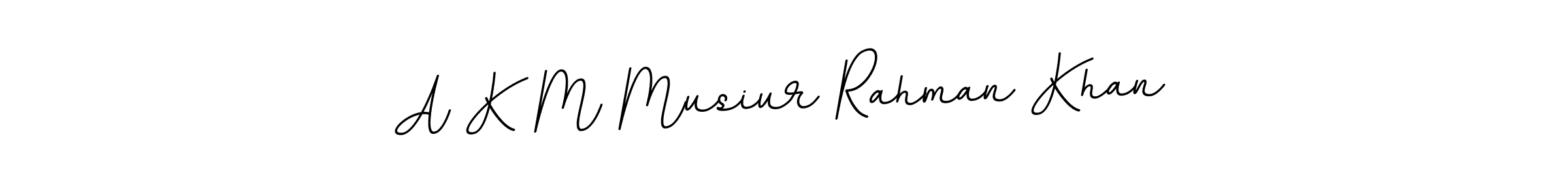 Create a beautiful signature design for name A K M Musiur Rahman Khan. With this signature (BallpointsItalic-DORy9) fonts, you can make a handwritten signature for free. A K M Musiur Rahman Khan signature style 11 images and pictures png