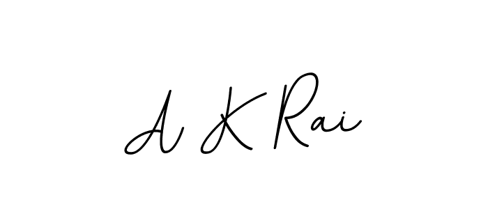The best way (BallpointsItalic-DORy9) to make a short signature is to pick only two or three words in your name. The name A K Rai include a total of six letters. For converting this name. A K Rai signature style 11 images and pictures png