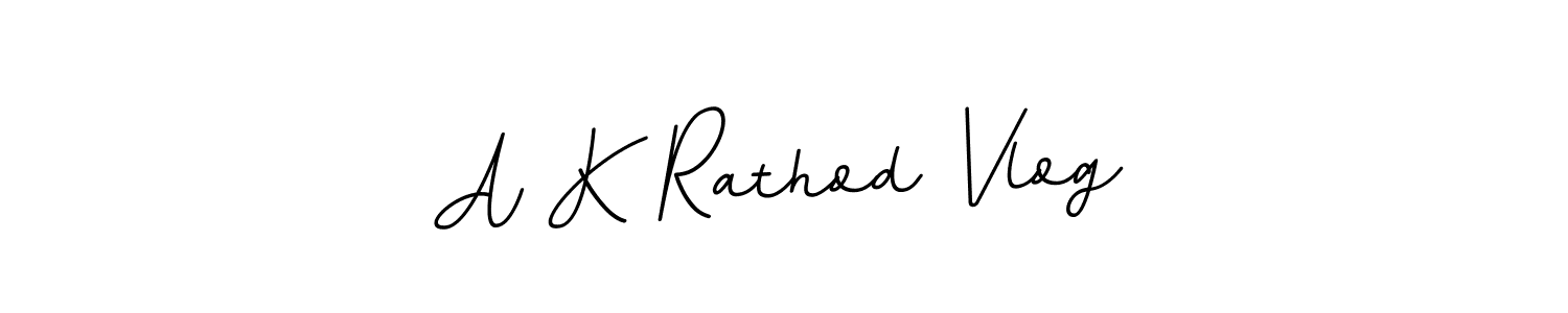 Make a beautiful signature design for name A K Rathod Vlog. With this signature (BallpointsItalic-DORy9) style, you can create a handwritten signature for free. A K Rathod Vlog signature style 11 images and pictures png