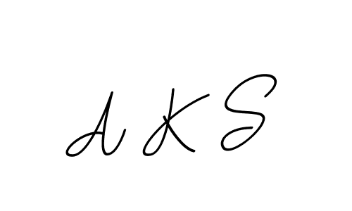 You should practise on your own different ways (BallpointsItalic-DORy9) to write your name (A K S) in signature. don't let someone else do it for you. A K S signature style 11 images and pictures png